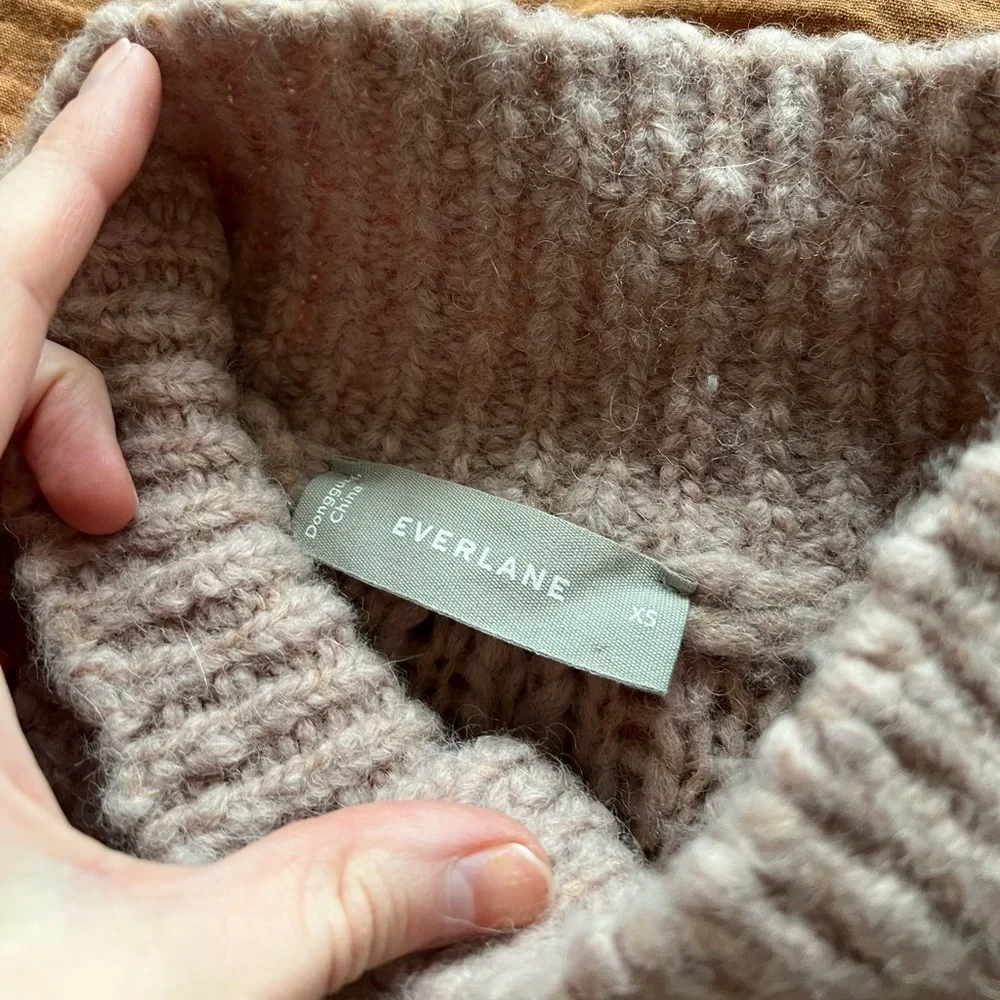 Everlane Button-Front Cowl Pullover - Picture 9 of 9